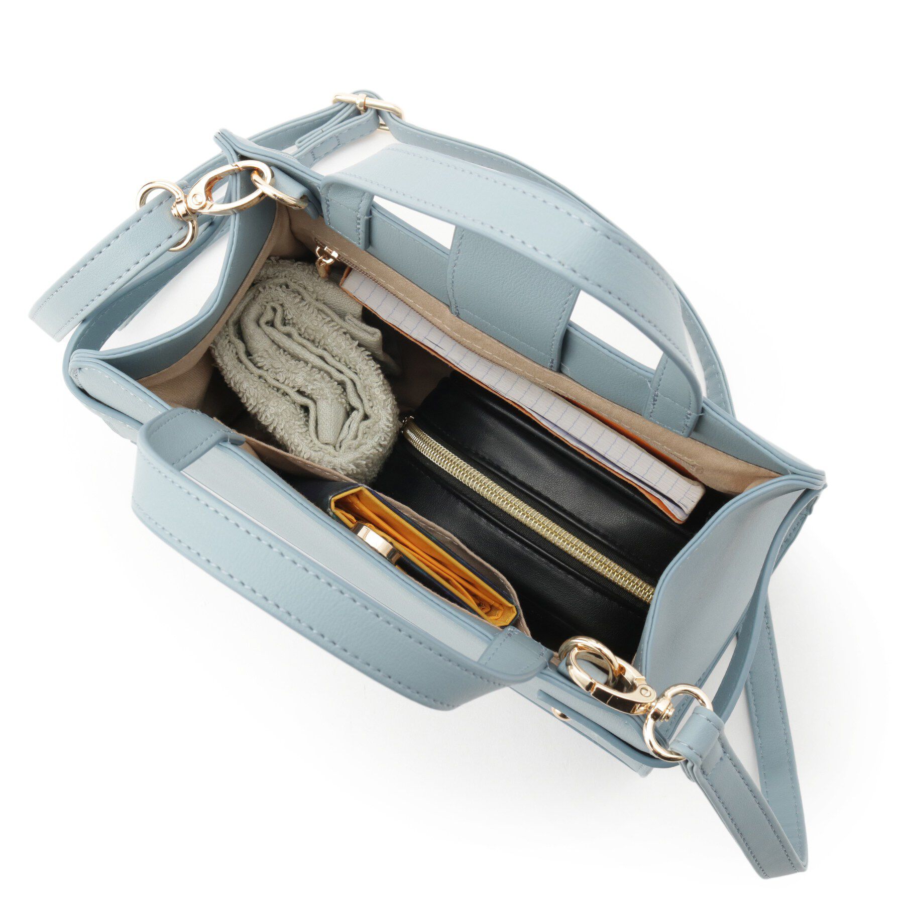 SHOO･LA･RUE「【2WAY】サイドベルトが上品 ミニトートバッグ」|ショルダー・メッセンジャー|