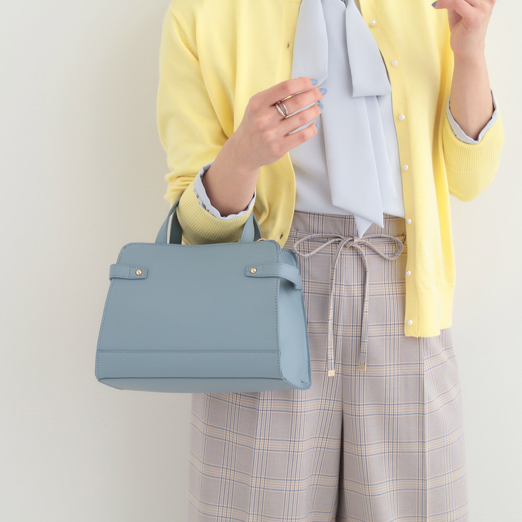 SHOO･LA･RUE「【2WAY】サイドベルトが上品 ミニトートバッグ」|ショルダー・メッセンジャー|