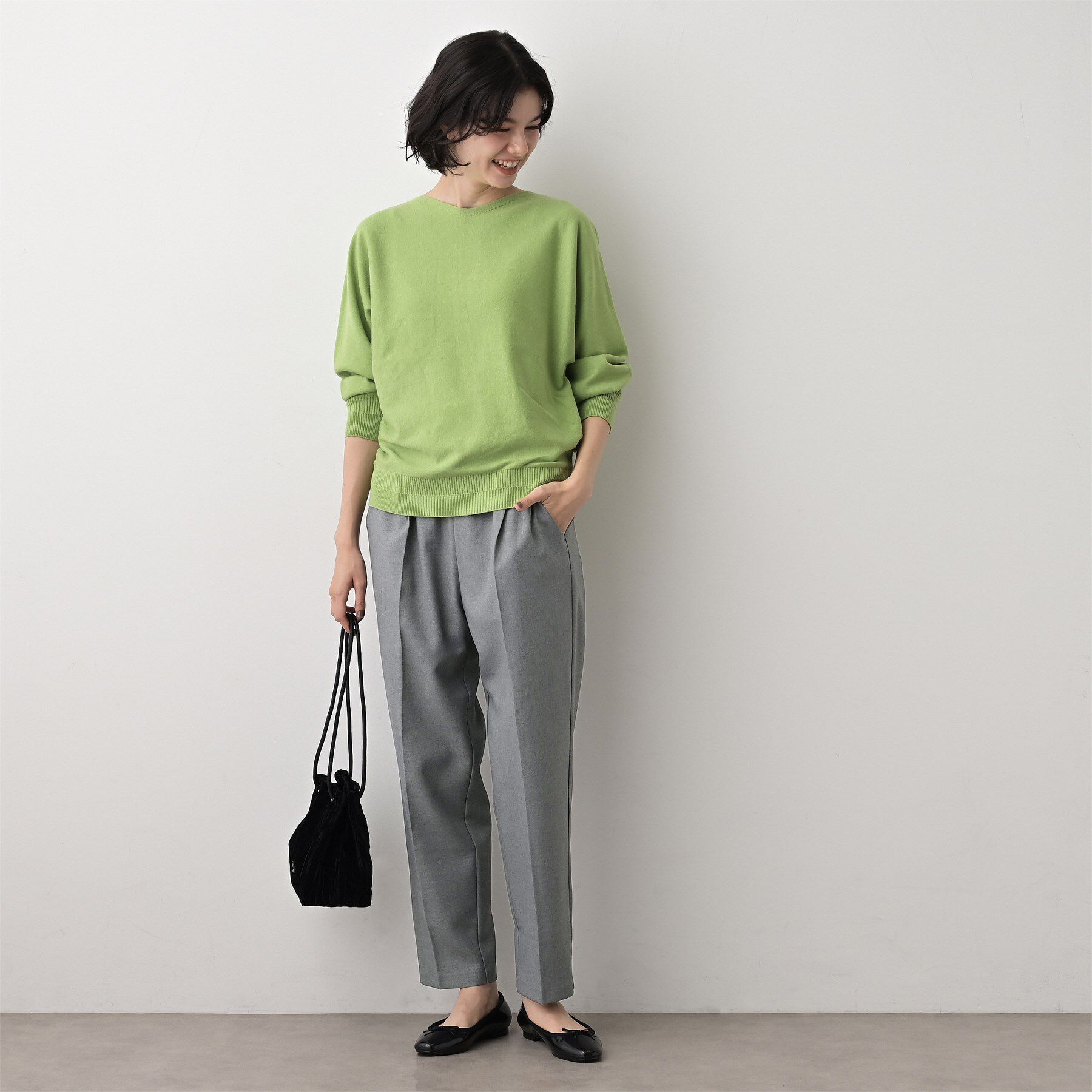 Dessin「【ウエストゴム/裏地付き】コンフォートテーパードパンツ」|その他|