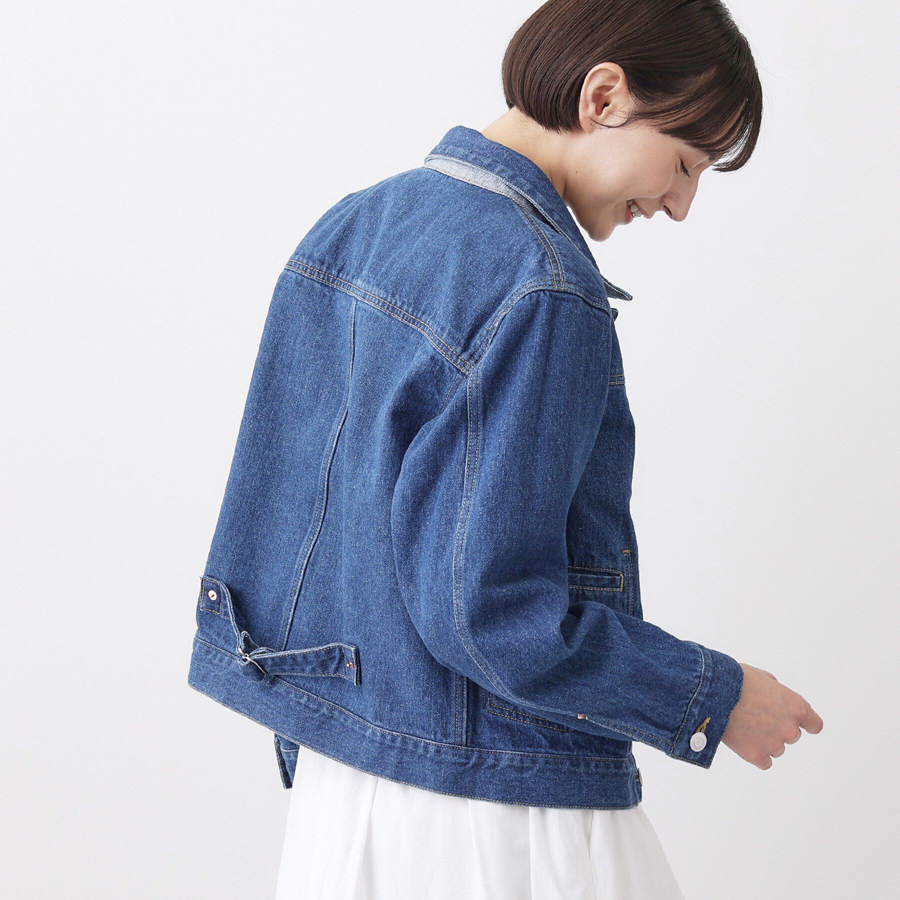 Dessin「【ユニセックス/2WAY】リバーシブルデニムジャケット」|デニムジャケット|