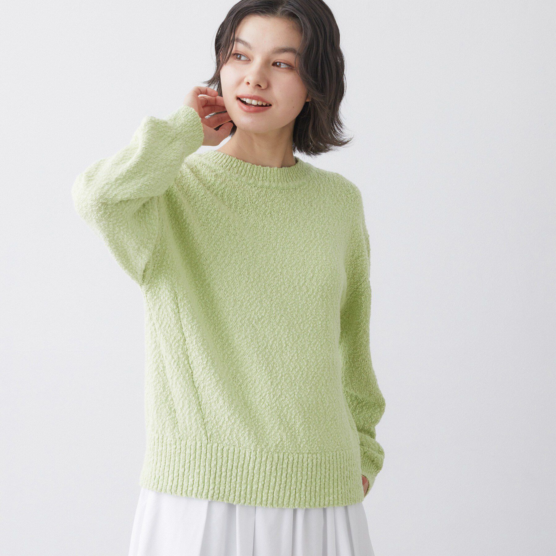 Dessin「【洗える】ローゲージコットンニット」|ニット・セーター|