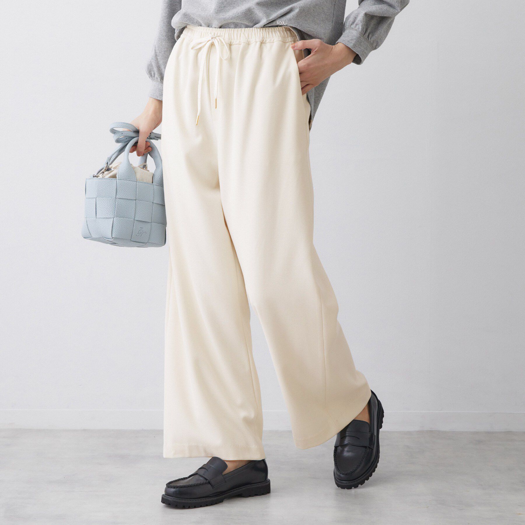 Dessin「【洗える】ストレッチツイルワイドパンツ」|その他|