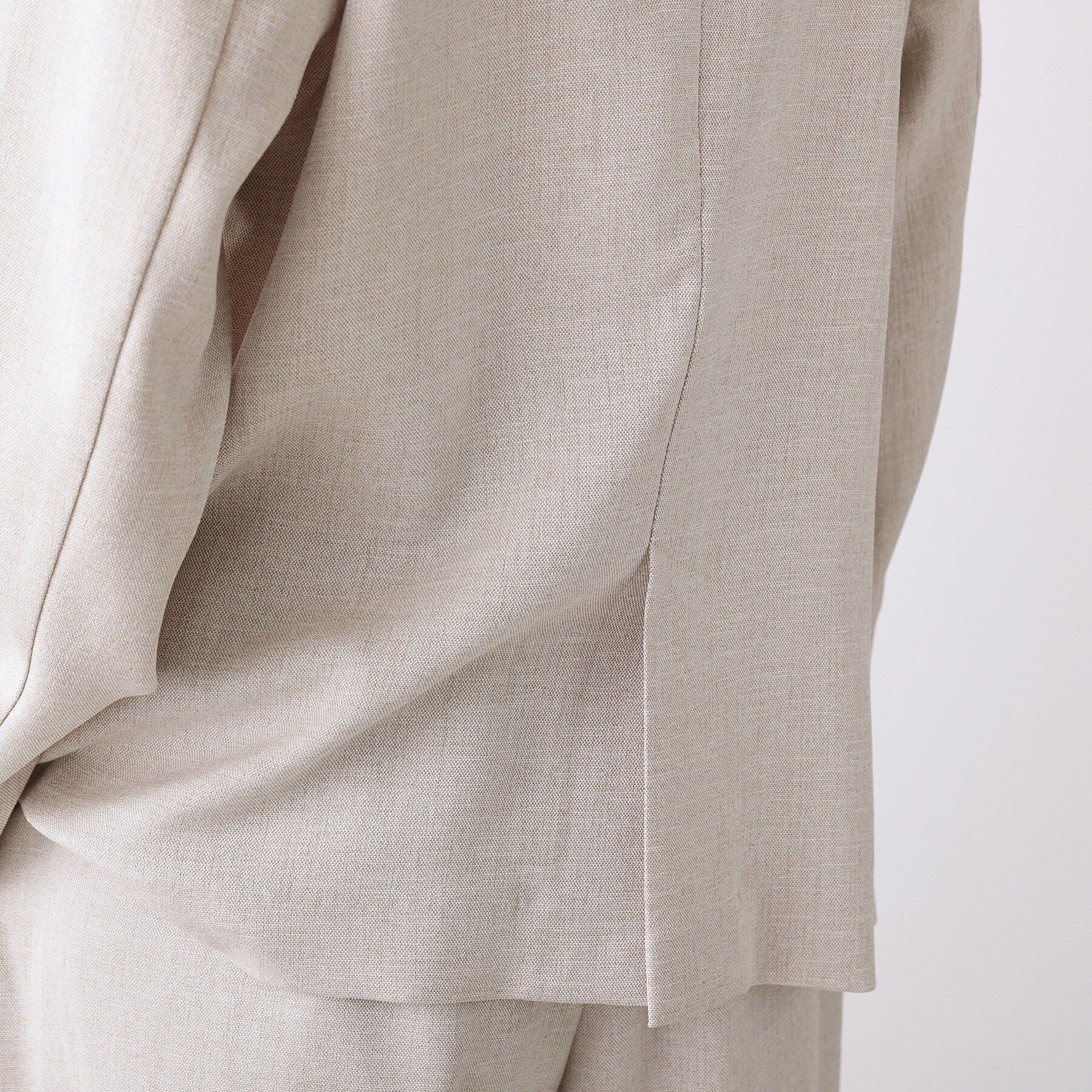 Dessin「【セットアップ可/洗える】リネンライクダブルジャケット」|テーラードジャケット|