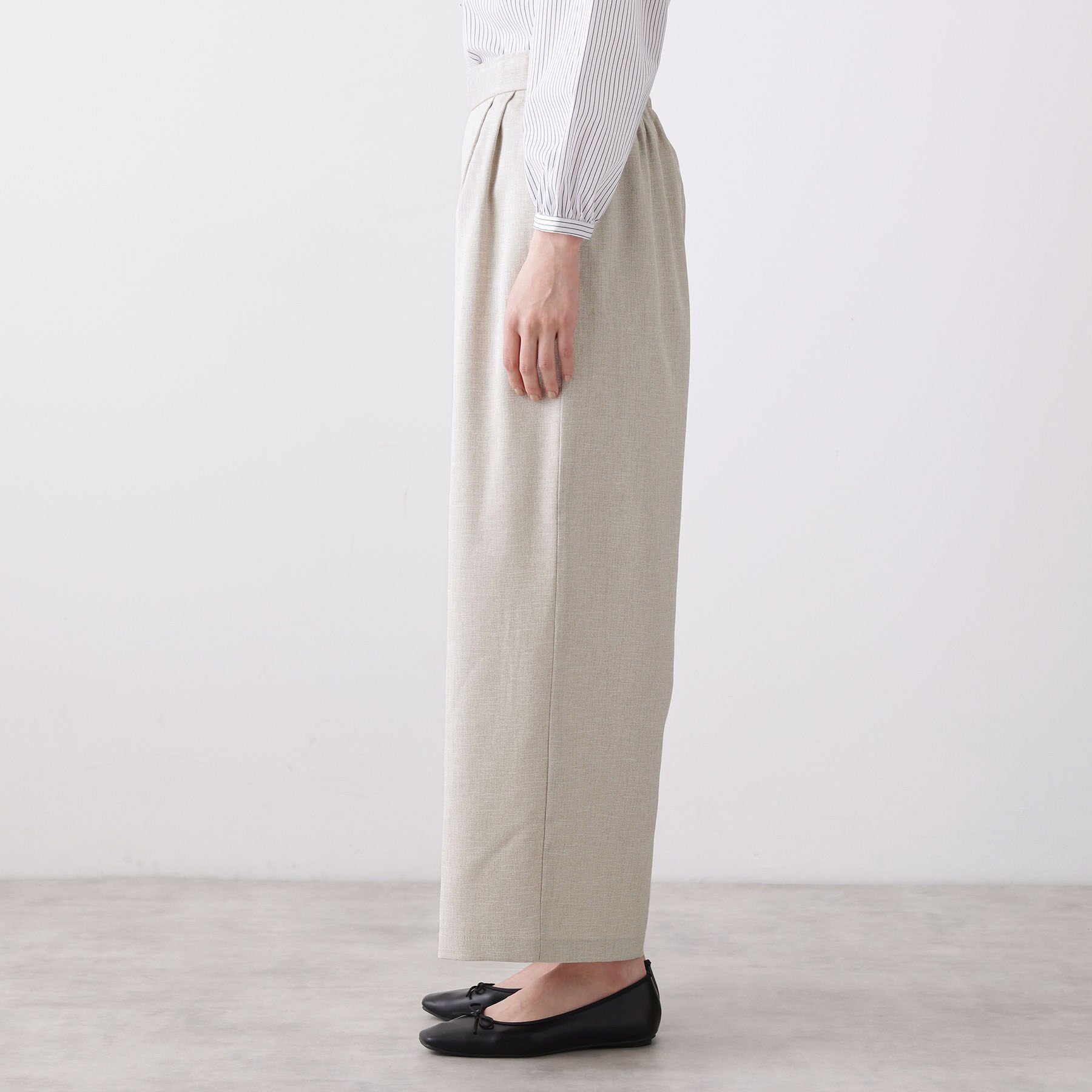 Dessin「【セットアップ可/洗える】リネンライクワイドパンツ」|その他|