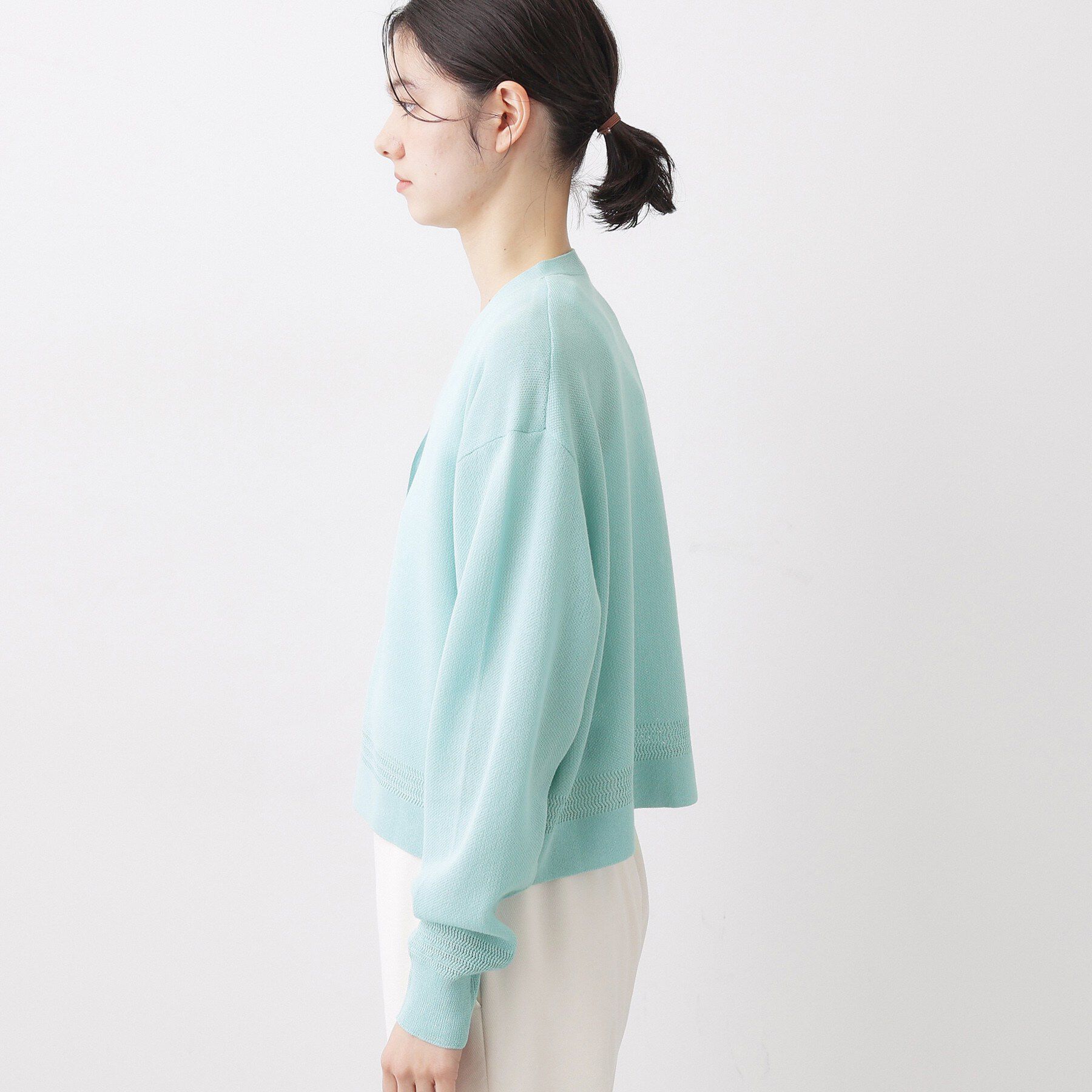 Dessin「【洗える】コットンブレンドVネックカーディガン」|カーディガン|