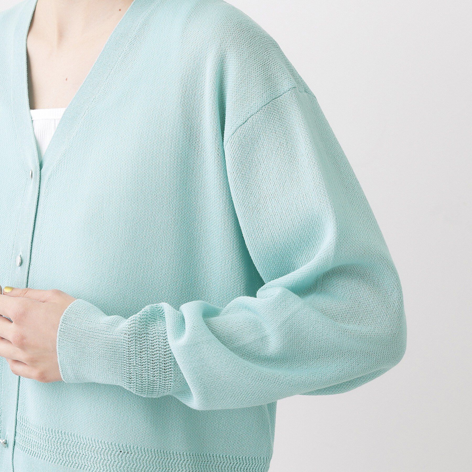 Dessin「【洗える】コットンブレンドVネックカーディガン」|カーディガン|