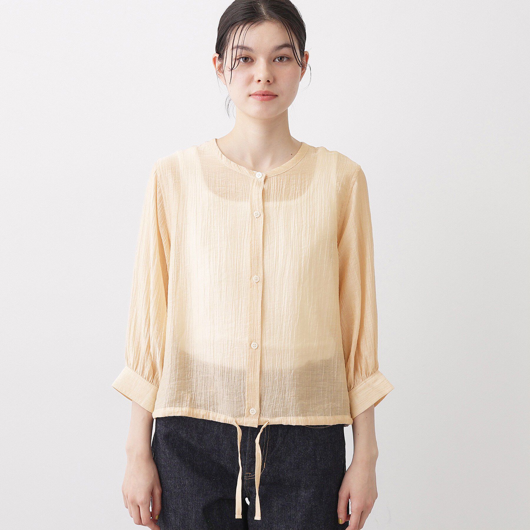 Dessin「【洗える】シアードロストブラウス」|シャツ・ブラウス|