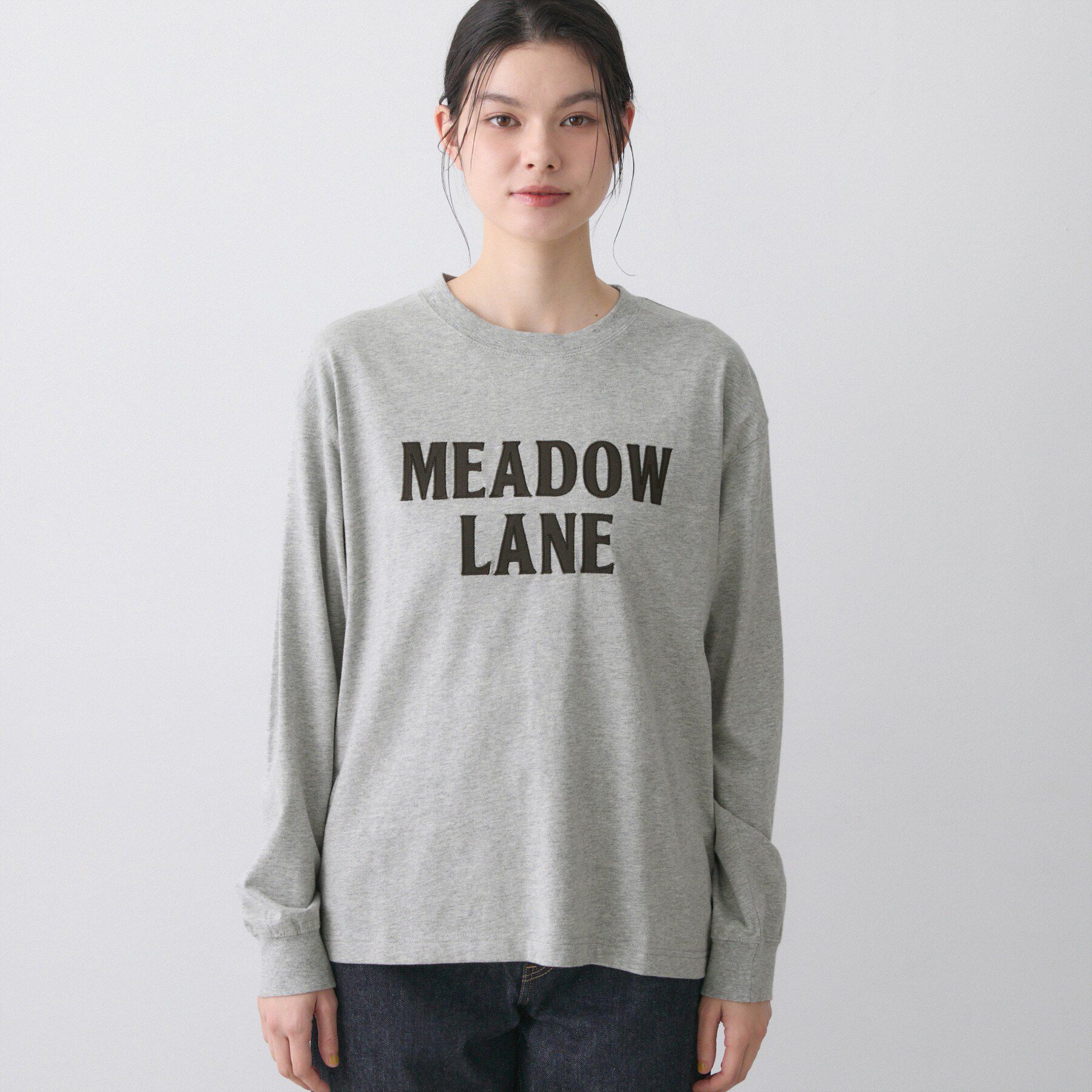 Dessin「【洗える】コットンロゴロングTシャツ」|Tシャツ・カットソー|