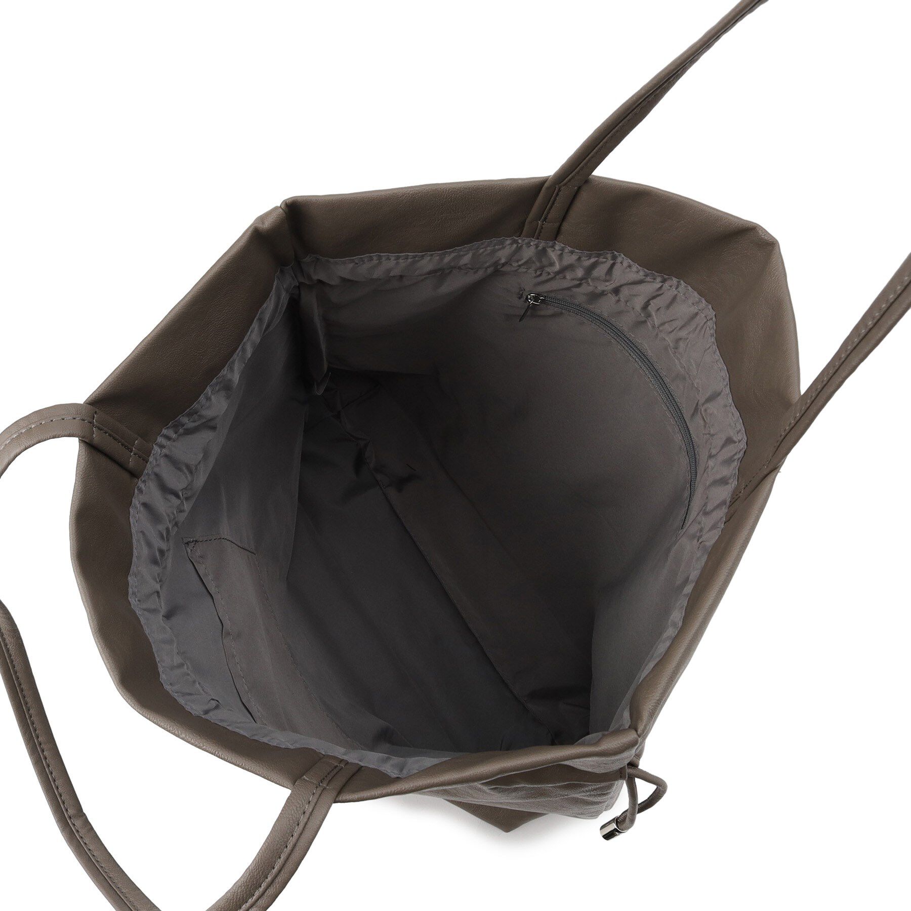 ITS&rsquo;DEMO「【軽量／A4対応】合皮巾着トート」|トートバッグ|