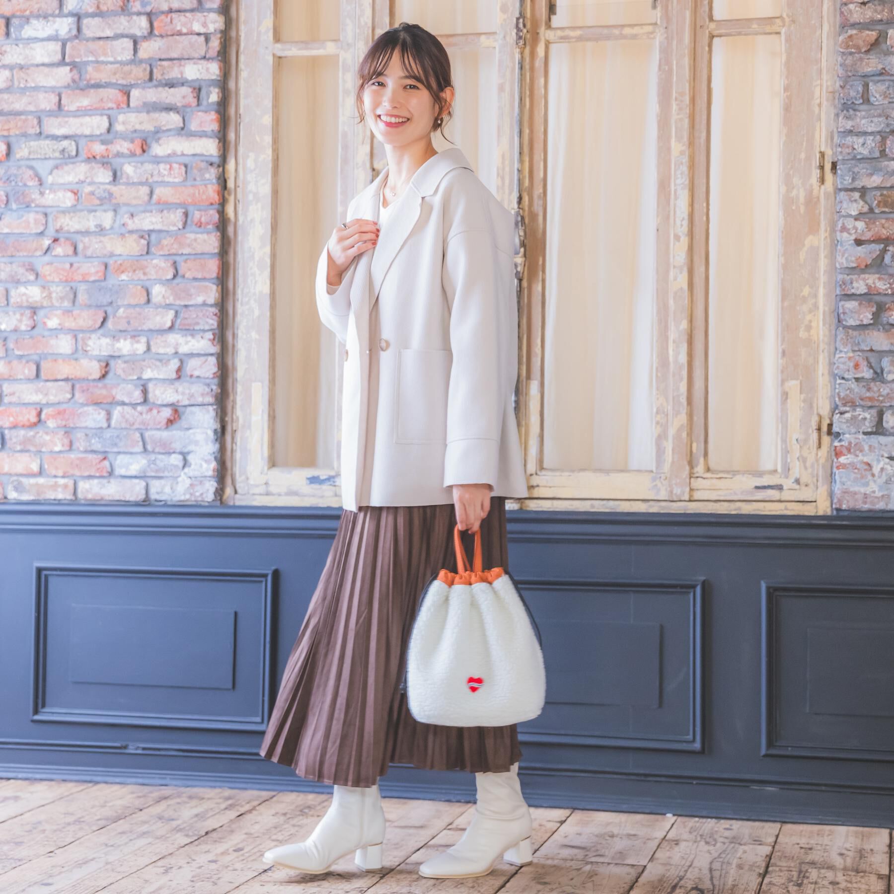 ITS&rsquo;DEMO「＜Lee別注＞ボアリバーシブルトート」|トートバッグ|