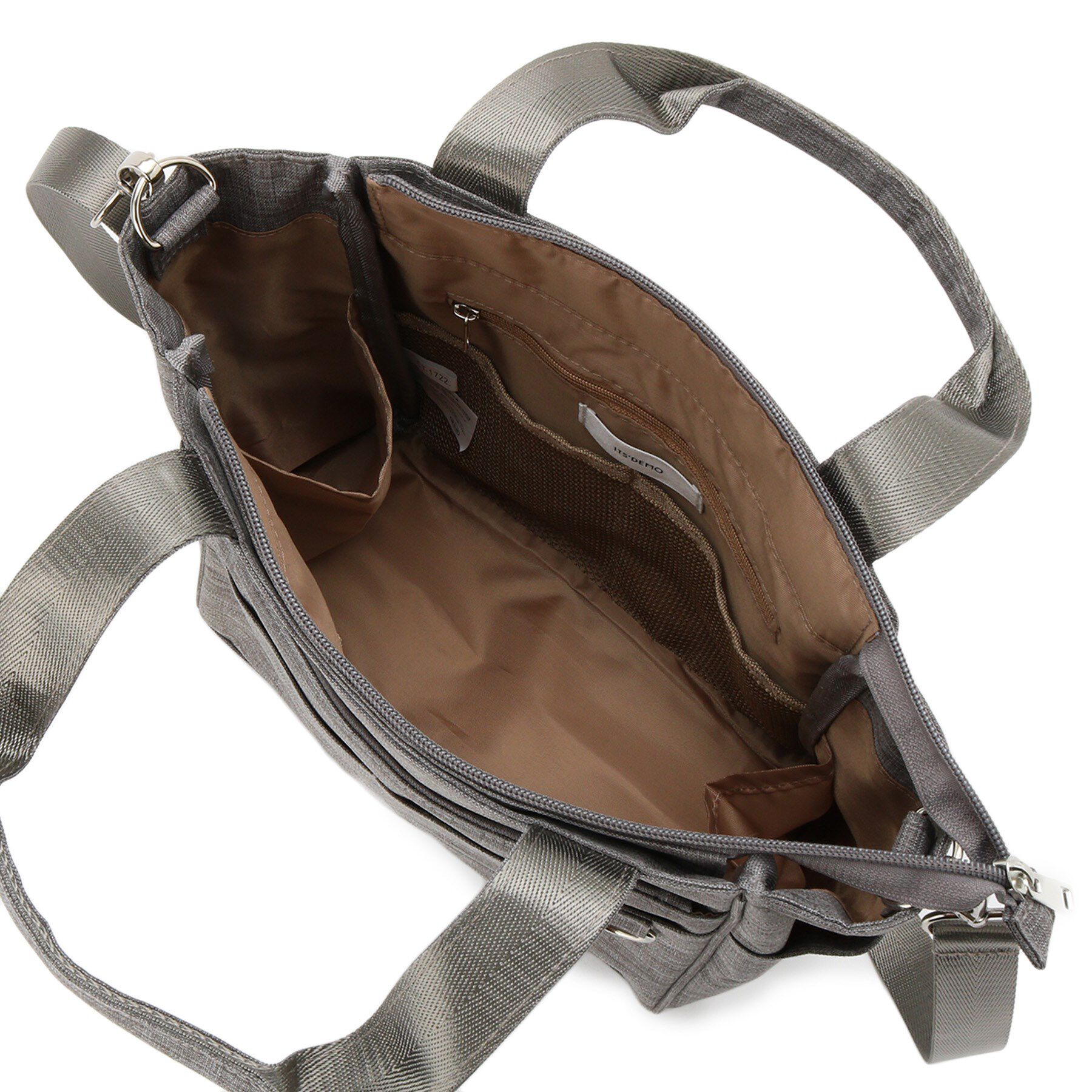 ITS&rsquo;DEMO「【13ポケット】杢調2WAYトート」|トートバッグ|