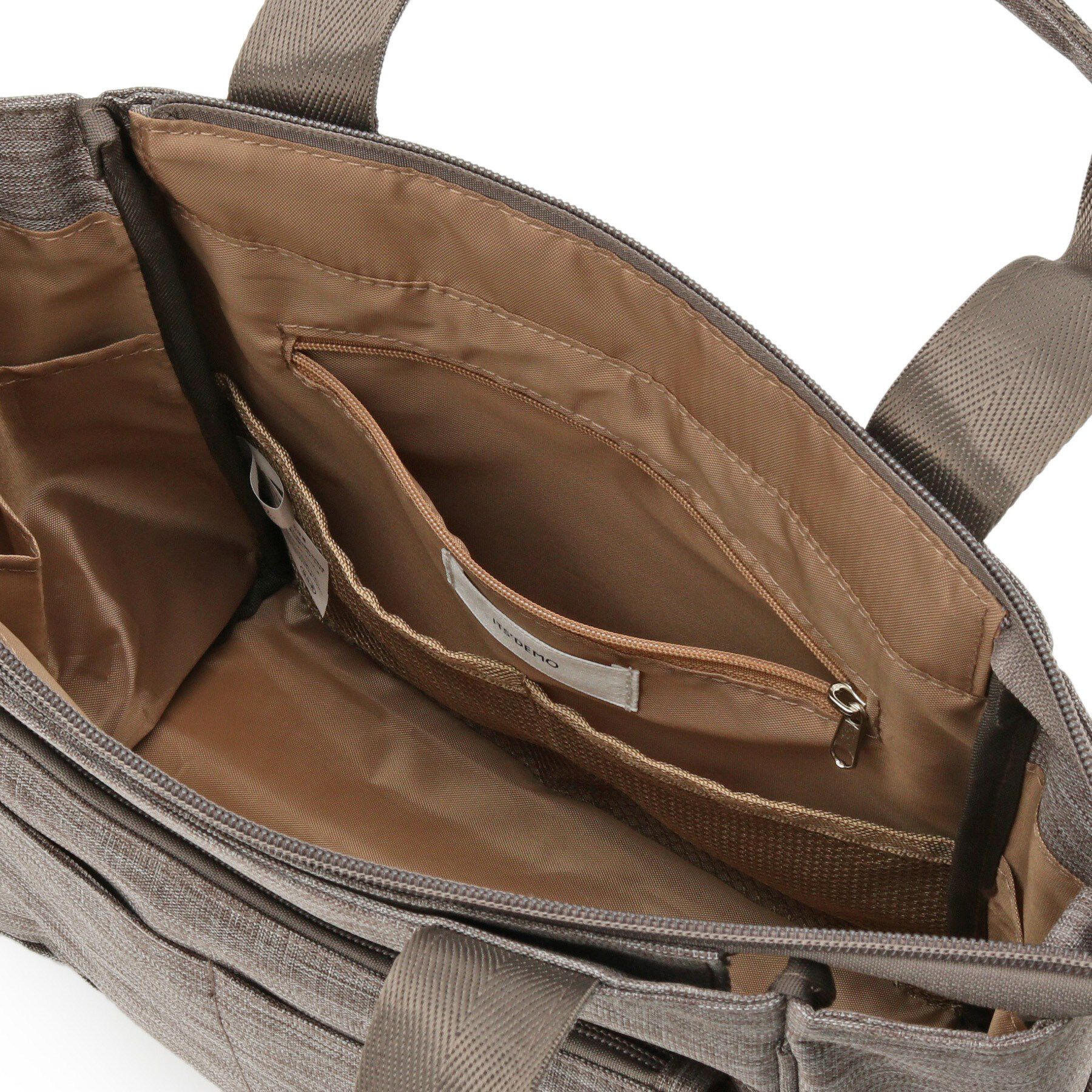 ITS&rsquo;DEMO「【13ポケット】杢調2WAYトート」|トートバッグ|