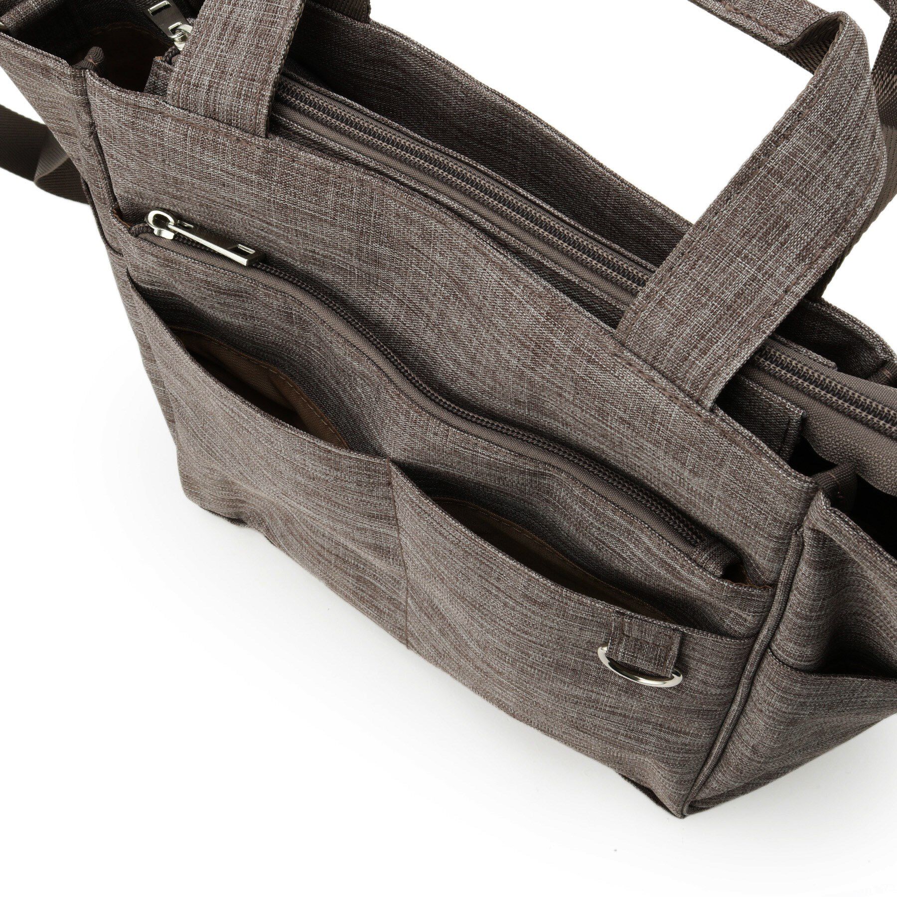 ITS&rsquo;DEMO「【13ポケット】杢調2WAYトート」|トートバッグ|