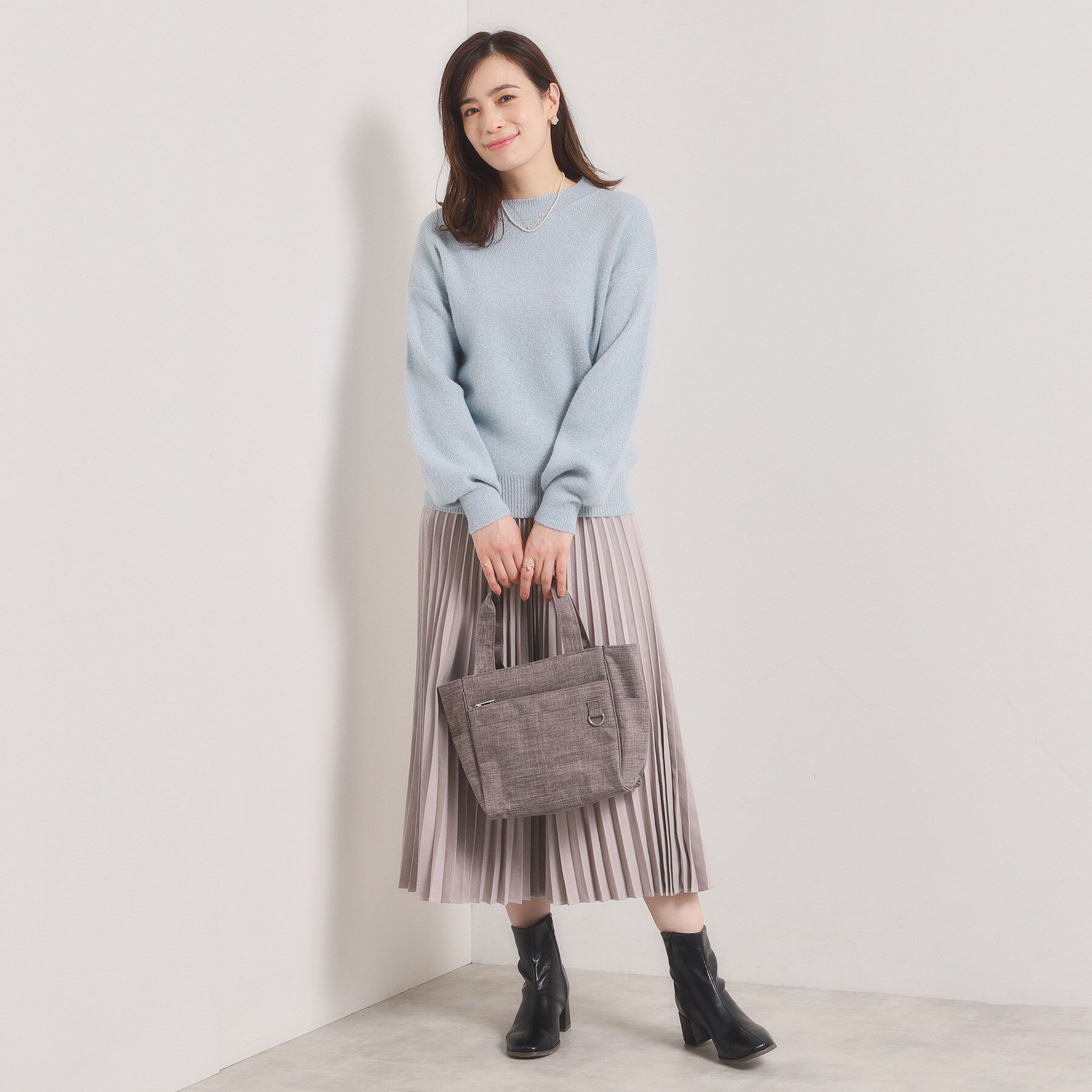 ITS&rsquo;DEMO「【13ポケット】杢調2WAYトート」|トートバッグ|