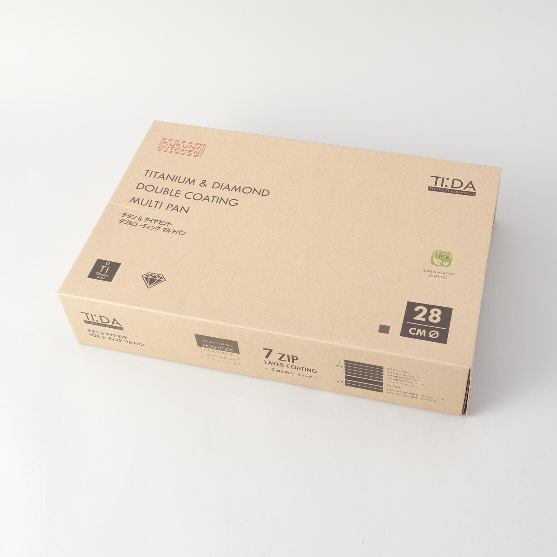 212 KITCHEN STORE「チタン＆ダイヤモンドＷコーティング マルチパン28cm GY ＜TI：DA ティーダ＞」|食器・キッチングッズ|