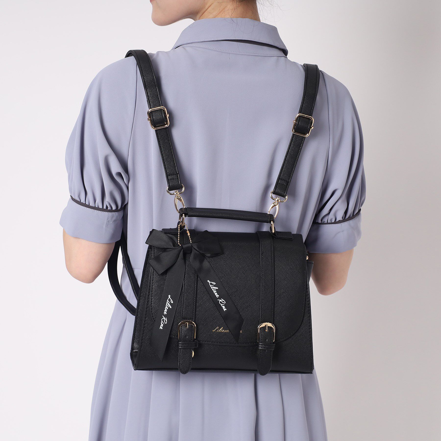 Ober Tashe「リボンチャーム付き3WAYサッチェル」|リュック|