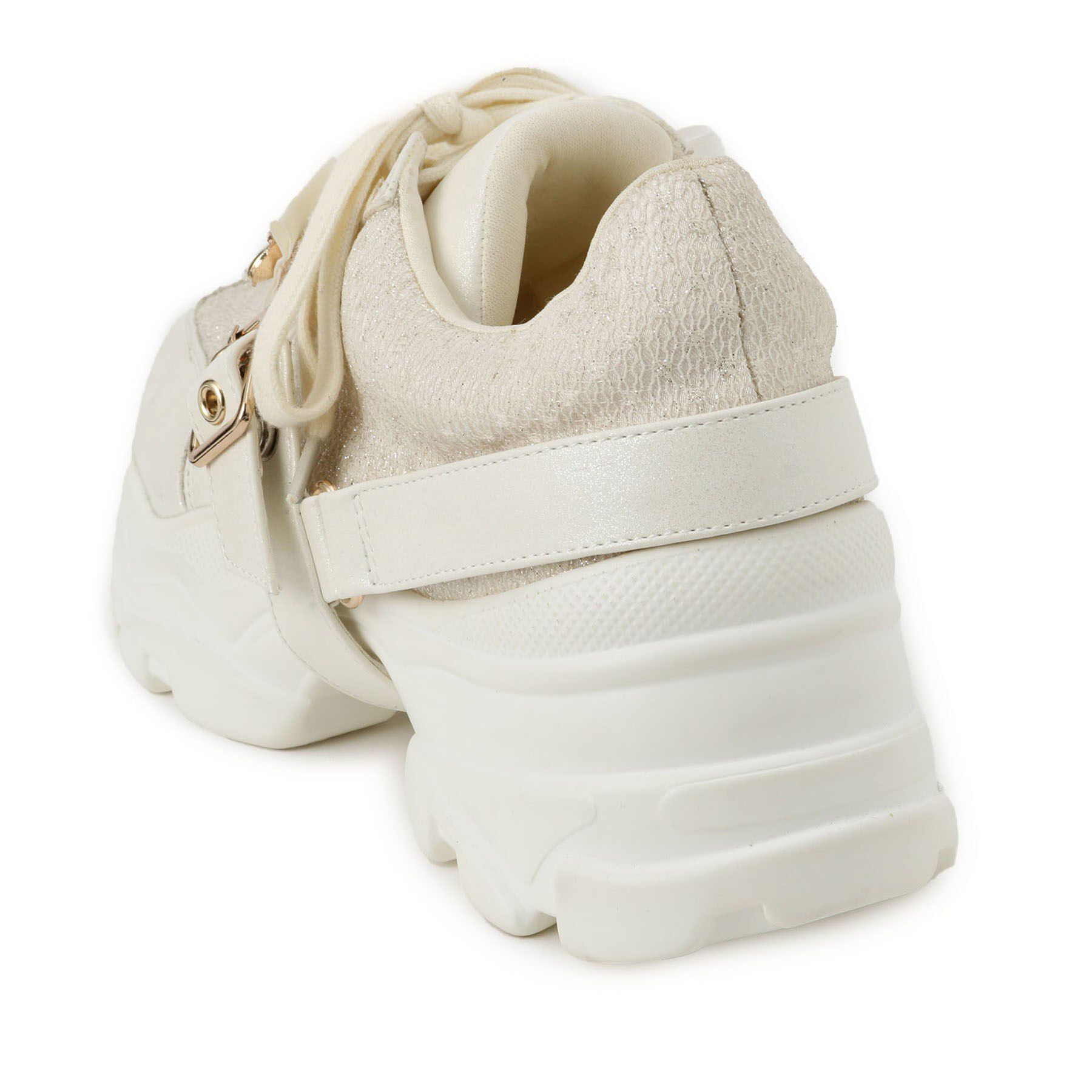 ESPERANZA「ツインリボンベルト付きラメスニーカー」|スニーカー|