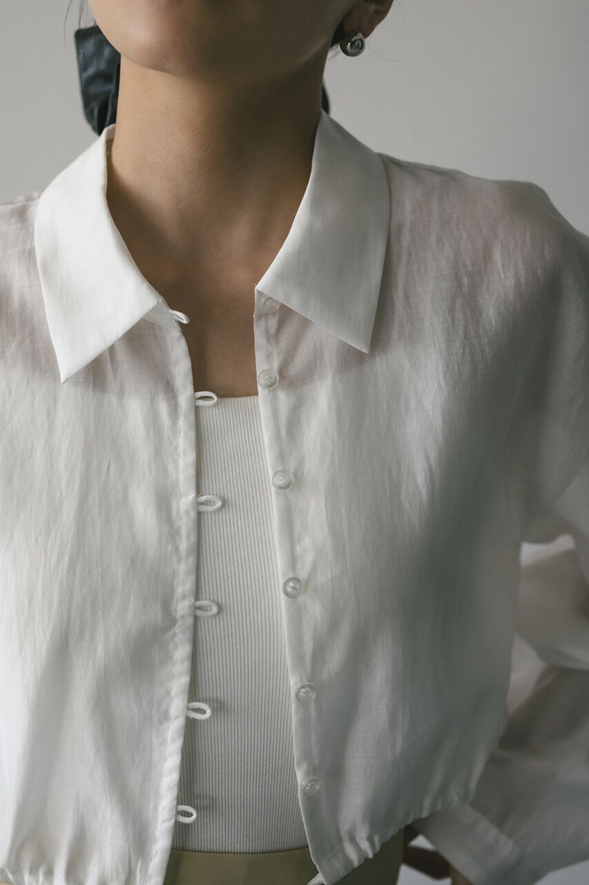 STYLEMIXER「ショートシアーシャツ」|シャツ・ブラウス|