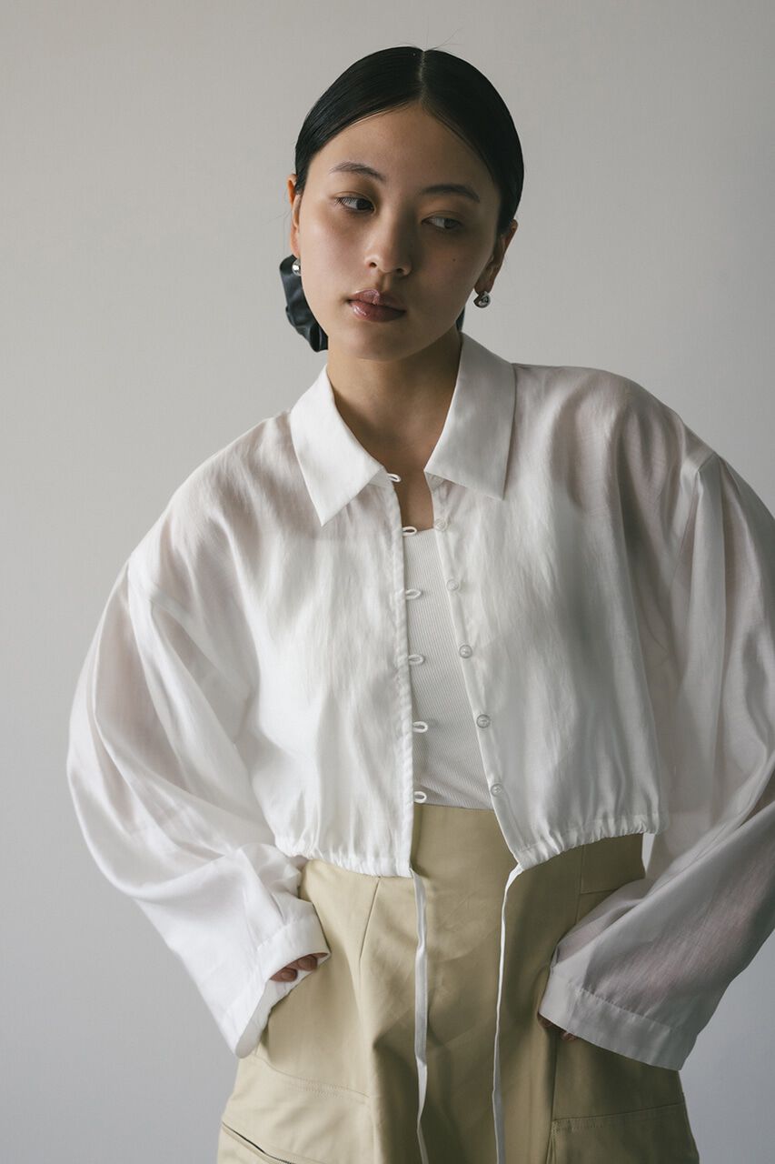 STYLEMIXER「ショートシアーシャツ」|シャツ・ブラウス|
