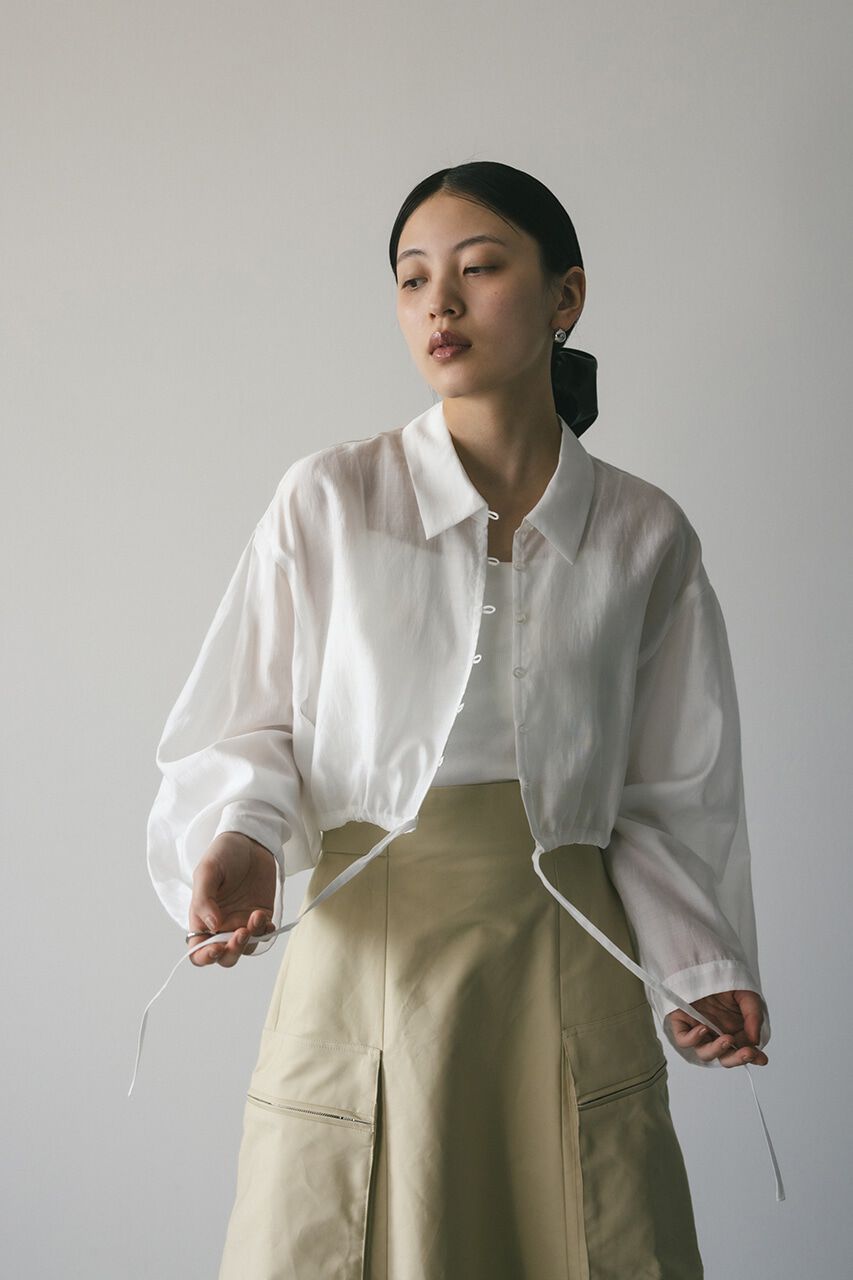 STYLEMIXER「ショートシアーシャツ」|シャツ・ブラウス|