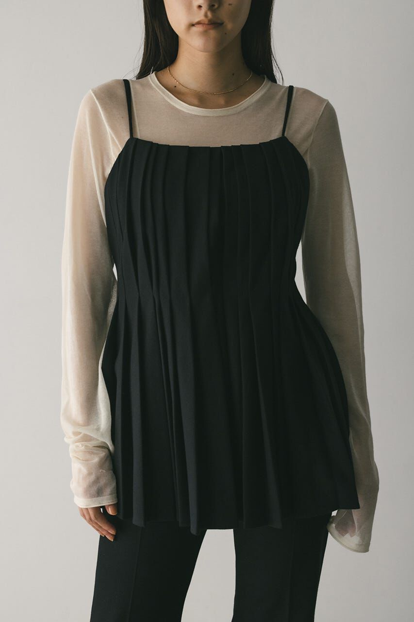 STYLEMIXER「タッキングペプラムキャミ」|キャミソール|