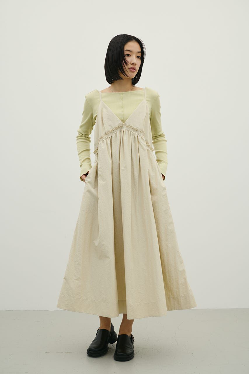 STYLEMIXER「ギャザーVキャミワンピース」|ワンピース|