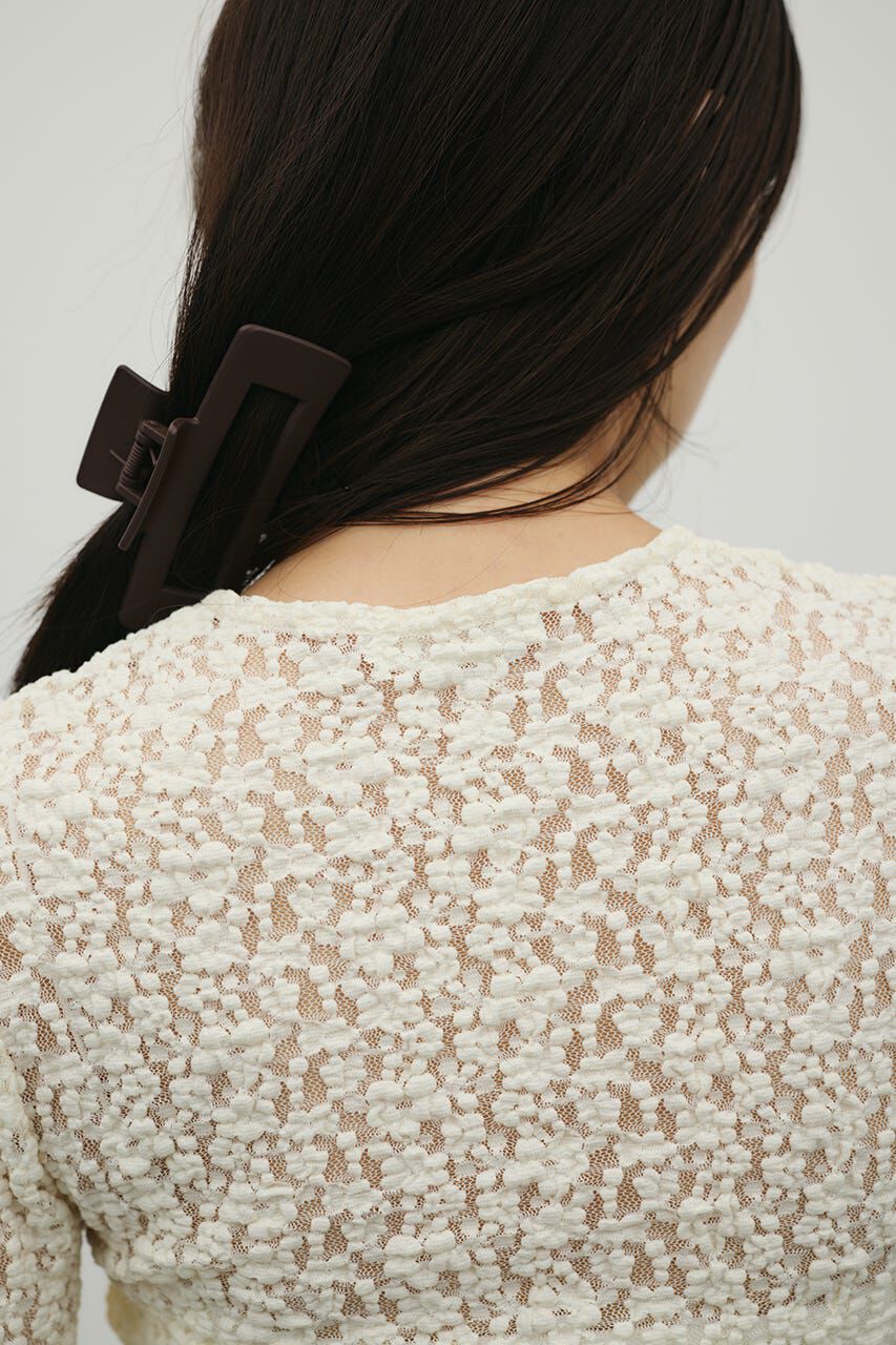 STYLEMIXER「タックショルダーレースカーデ」|Tシャツ・カットソー|