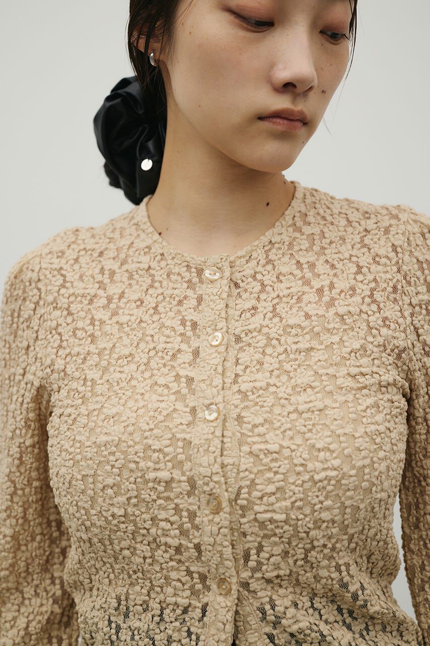 STYLEMIXER「タックショルダーレースカーデ」|Tシャツ・カットソー|