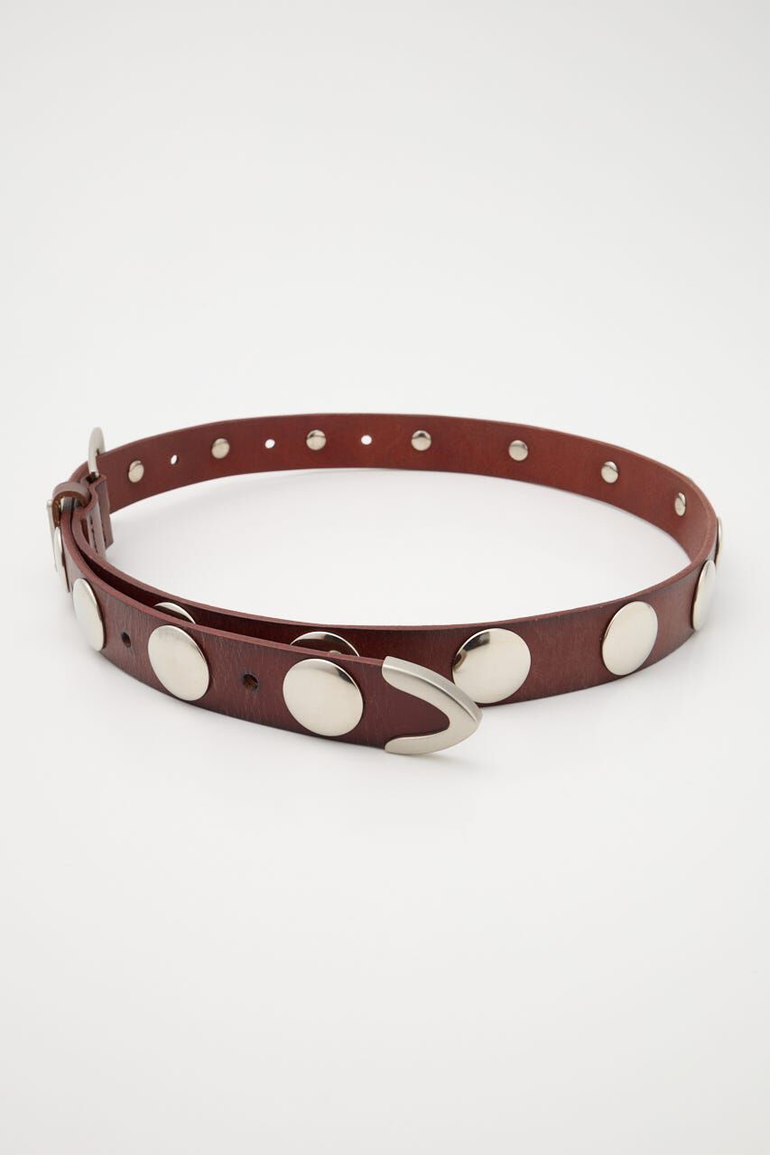 MOUSSY「STUDS LEATHER ベルト」|ベルト|