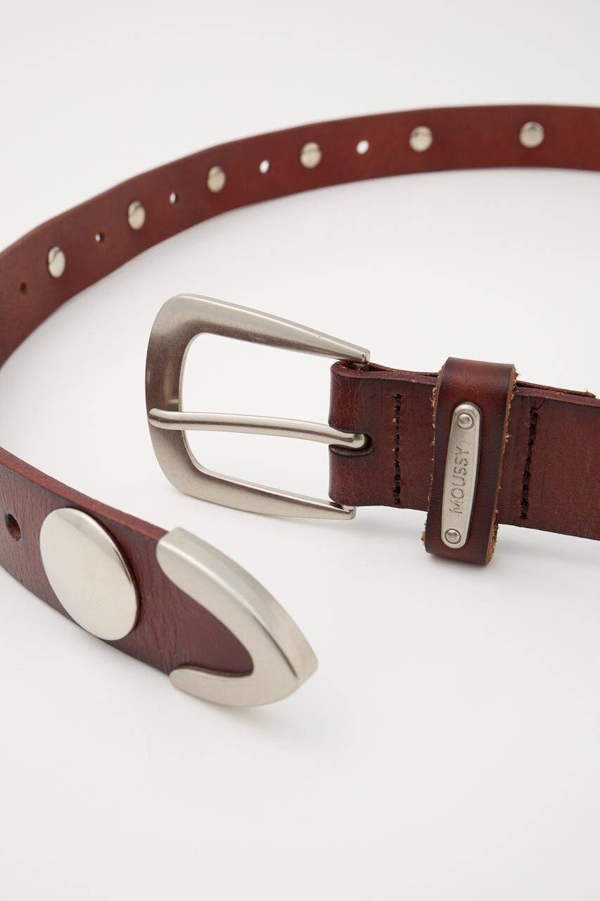 MOUSSY「STUDS LEATHER ベルト」|ベルト|