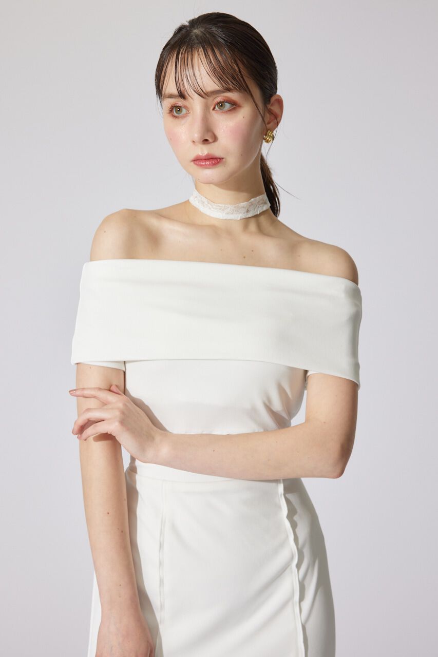 rienda「レースコンビオフショルカットワンピース」|ワンピース|