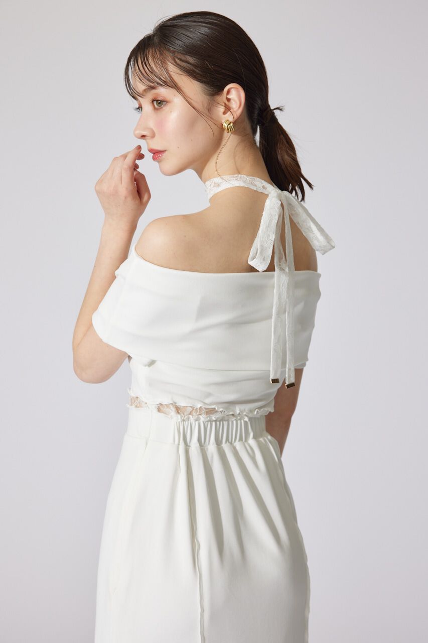 rienda「レースコンビオフショルカットワンピース」|ワンピース|