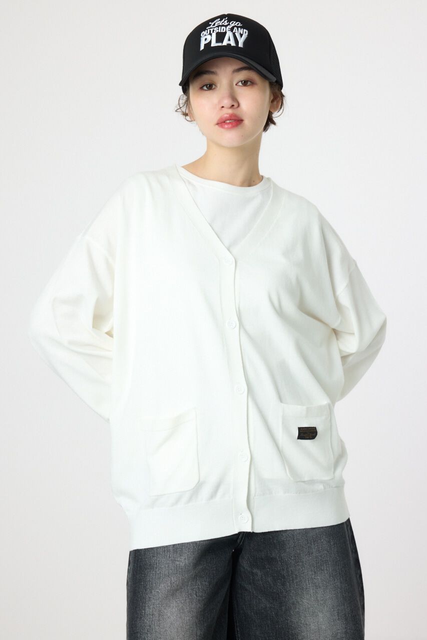 RODEO CROWNS「スクリプト LOGO ニットカーディガン」|カーディガン|