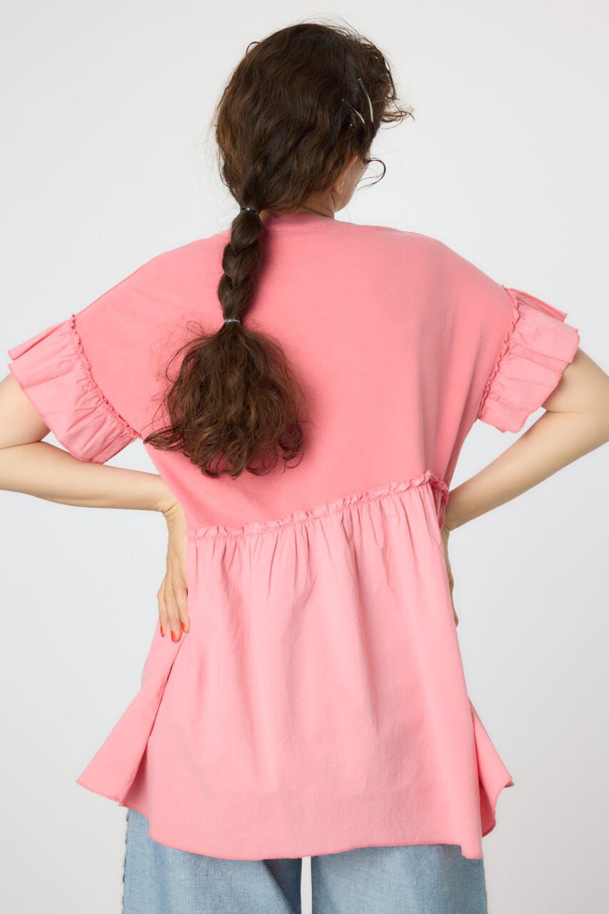 RODEO CROWNS「オーバルプリントドッキングフリルチュニック」|タンクトップ|