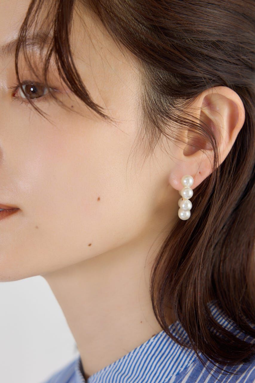 RODEO CROWNS「フェイクパールフープピアス」|ピアス|