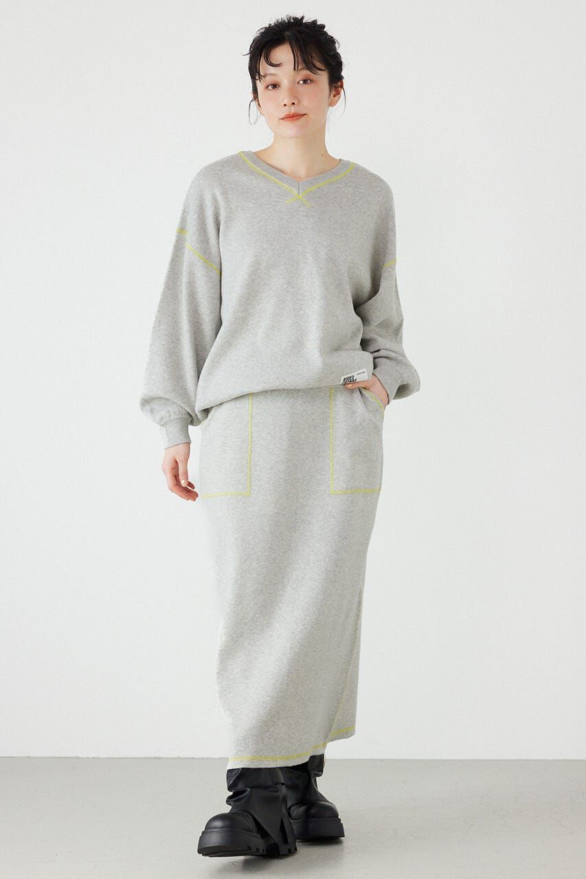 RODEO CROWNS「スウェットライクサイドステッチニットスカート」|スカート|