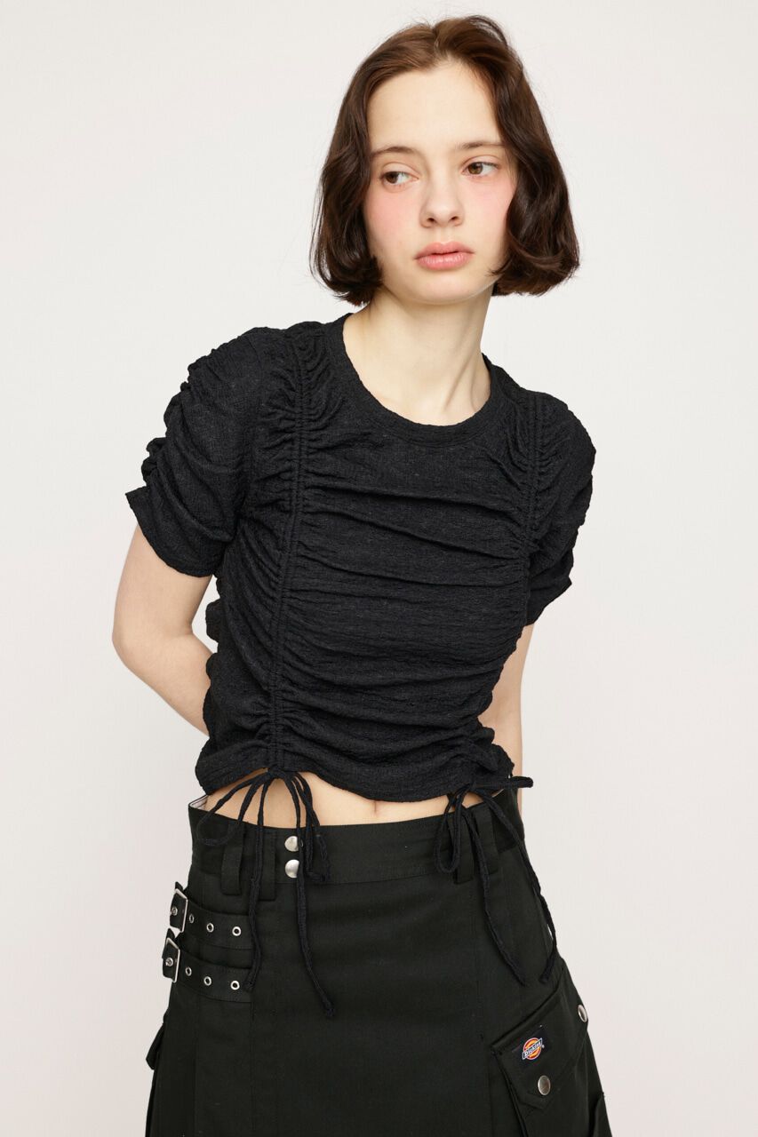 SLY「SHIRRING CUT トップス」|Tシャツ・カットソー|