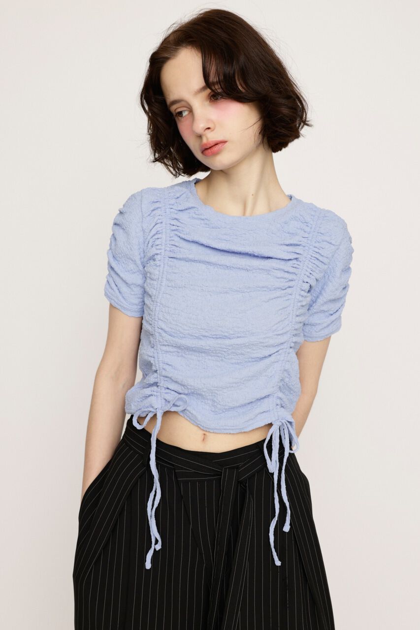 SLY「SHIRRING CUT トップス」|Tシャツ・カットソー|