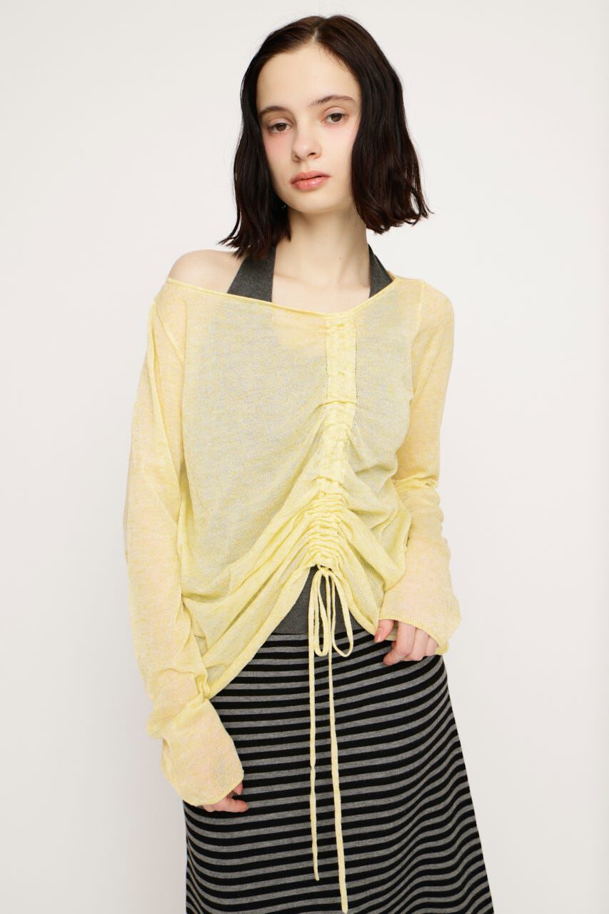 SLY「SHEER KNIT トップス」|ニット・セーター|