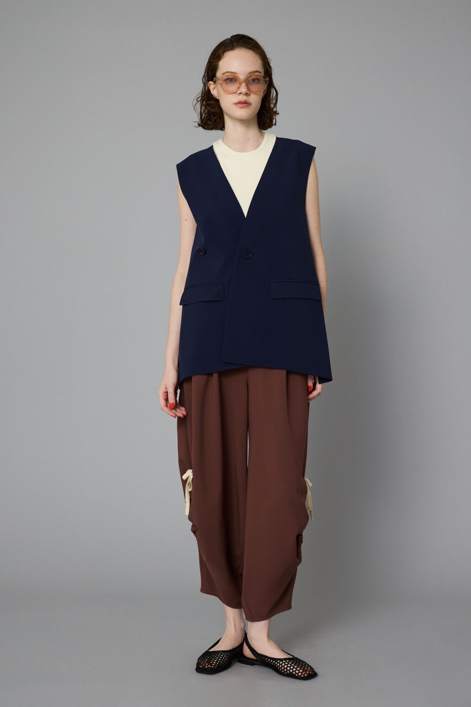 HeRIN.CYE「Many way vest」|シャツ・ブラウス|