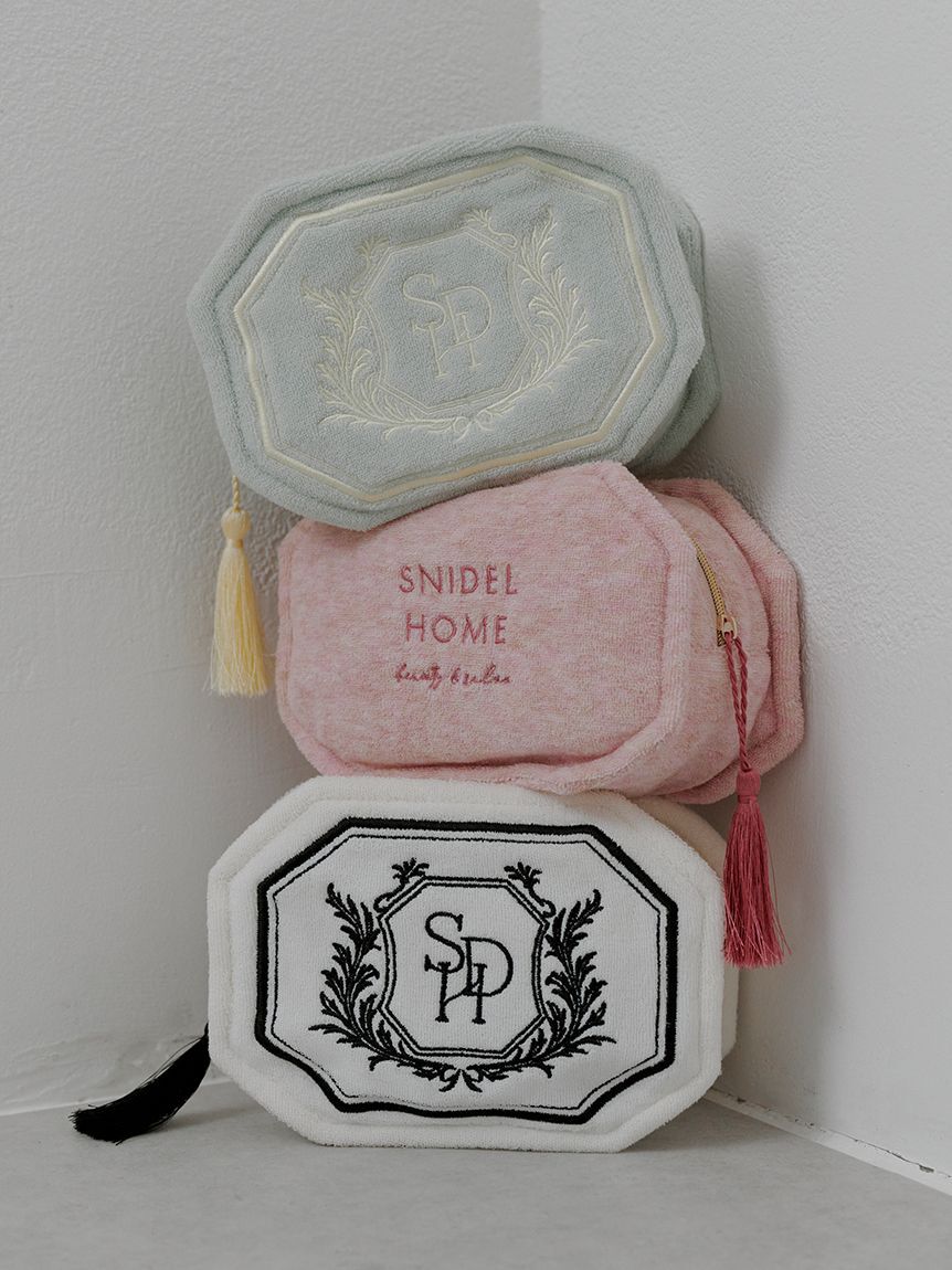 SNIDEL HOME「【sorbet light】エンブレムパイルポーチ」|ポーチ|