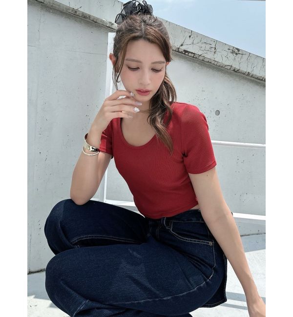 RESEXXY「UネックTシャツ」|Tシャツ・カットソー|