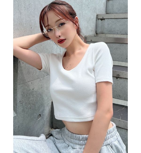 RESEXXY「UネックTシャツ」|Tシャツ・カットソー|