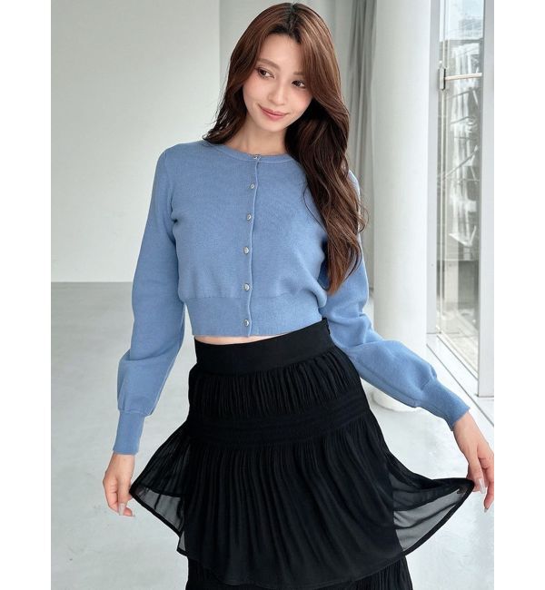 RESEXXY「クルーネックニットカーデ」|カーディガン|