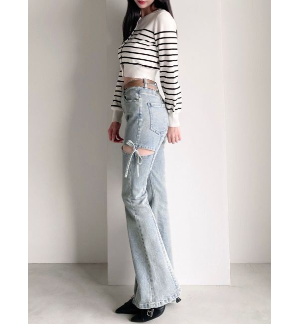 RESEXXY「クルーネックニットカーデ」|カーディガン|