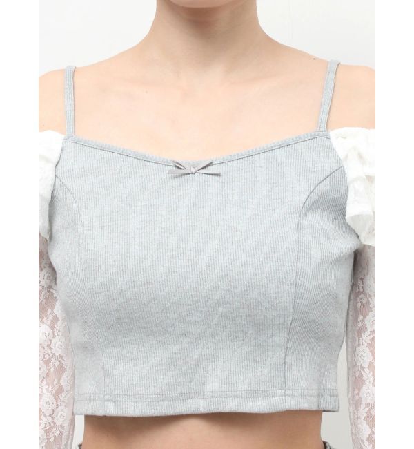 RESEXXY「スリーブレースリブカットトップス」|Tシャツ・カットソー|