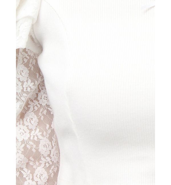 RESEXXY「スリーブレースリブカットトップス」|Tシャツ・カットソー|