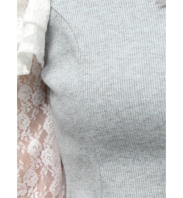 RESEXXY「スリーブレースリブカットトップス」|Tシャツ・カットソー|