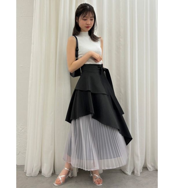 dazzlin「アシメティアードプリーツスカート」|スカート|