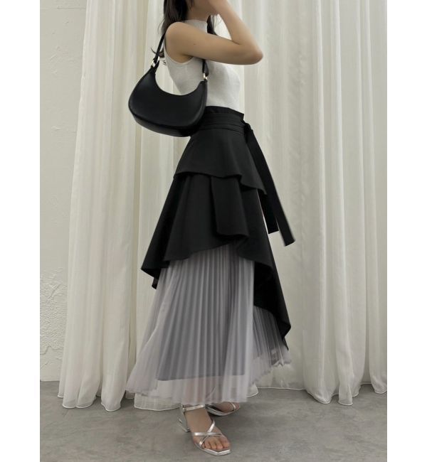 dazzlin「アシメティアードプリーツスカート」|スカート|